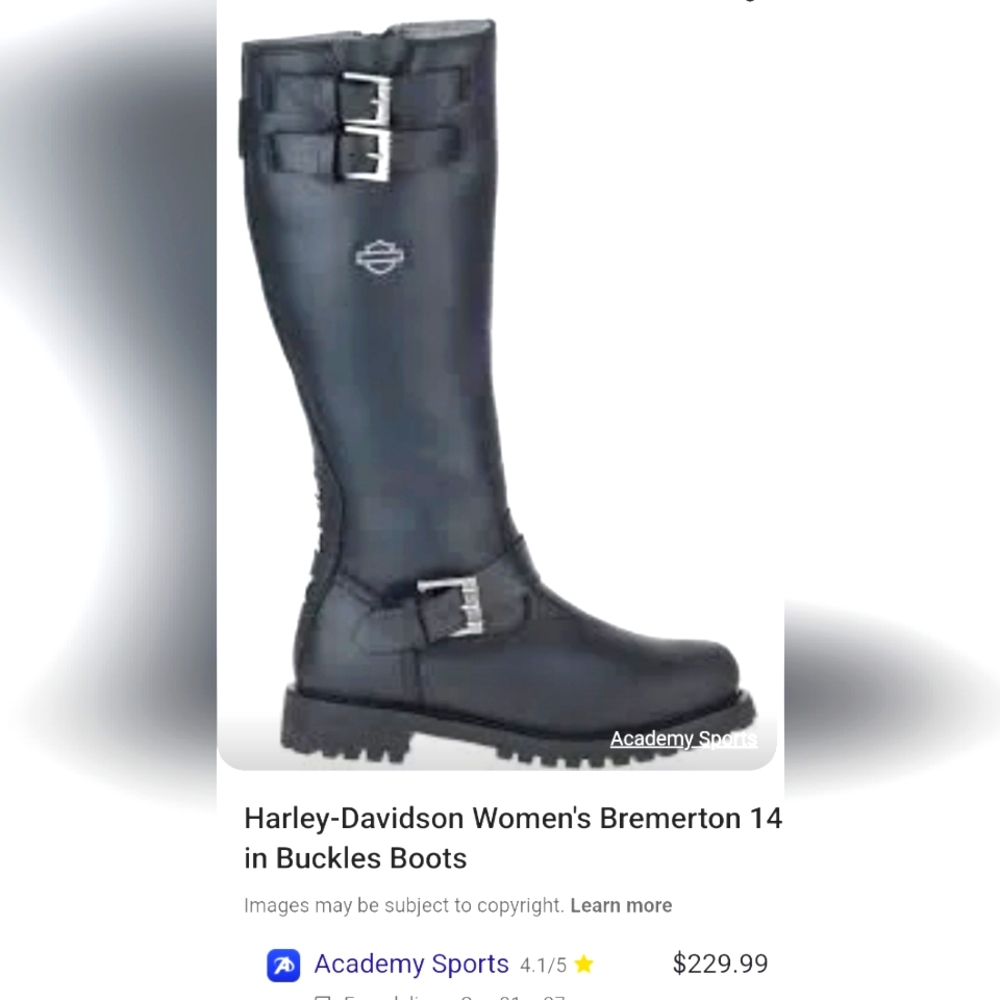 Brand new pair of Bremerton harley davidson boots for women size 6.5